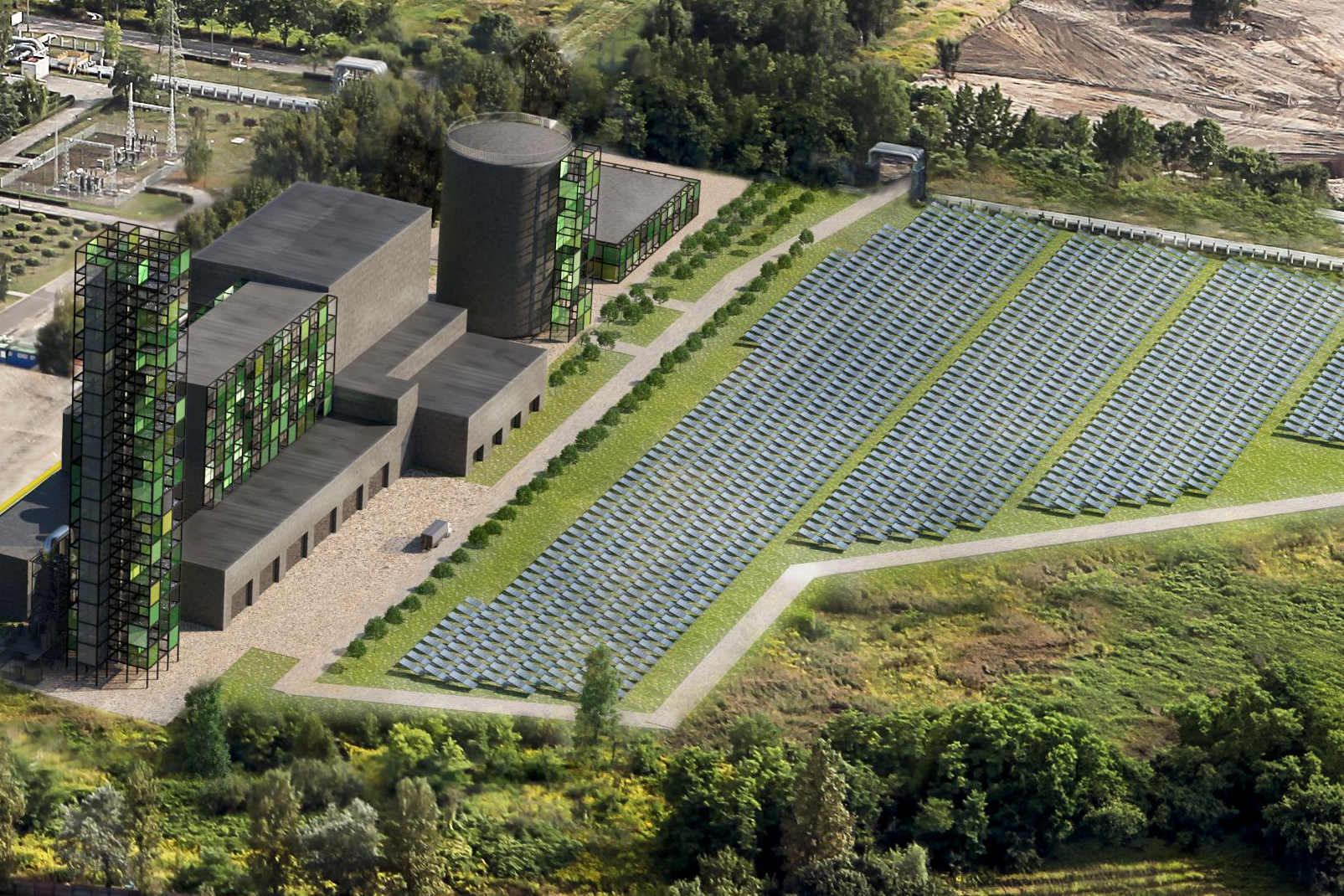 W Gliwicach powstaje termiczna farma solarna