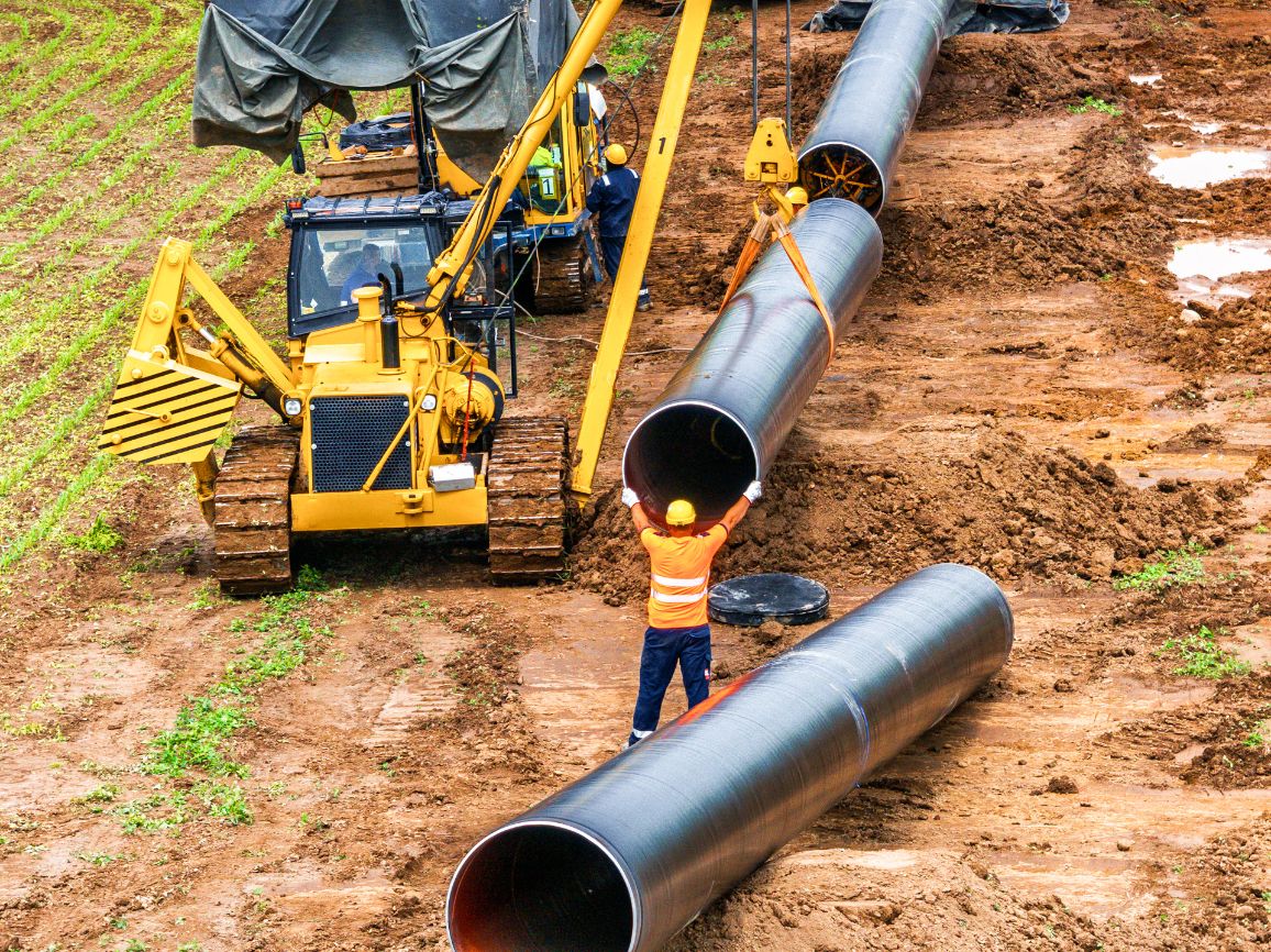 Budowa gazociągu Gdańsk - Gustorzyn przekroczyła półmetek