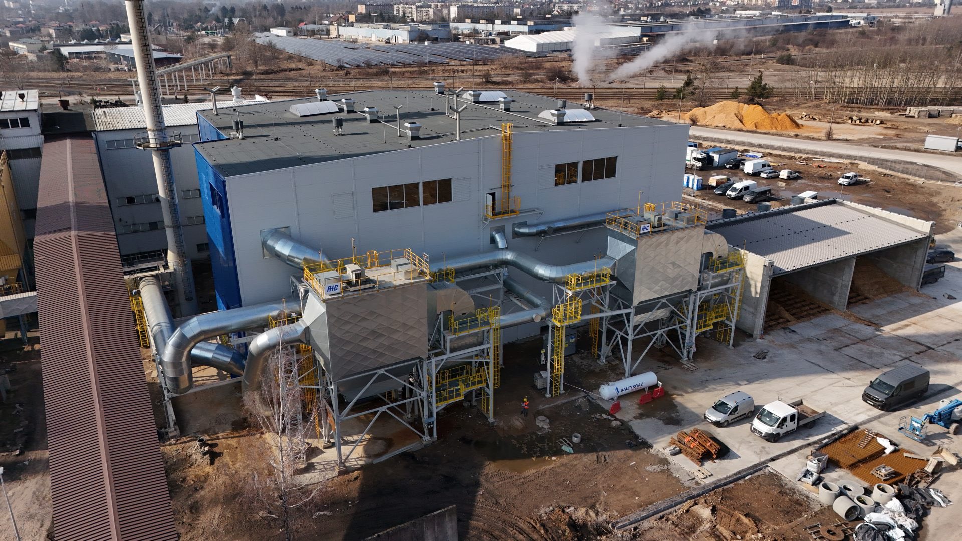 W Suwałkach trwa suszenie kotła biomasowego