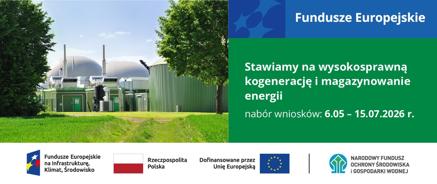 NFOŚiGW zaprasza po finansowanie inwestycji w wysokosprawną kogenerację