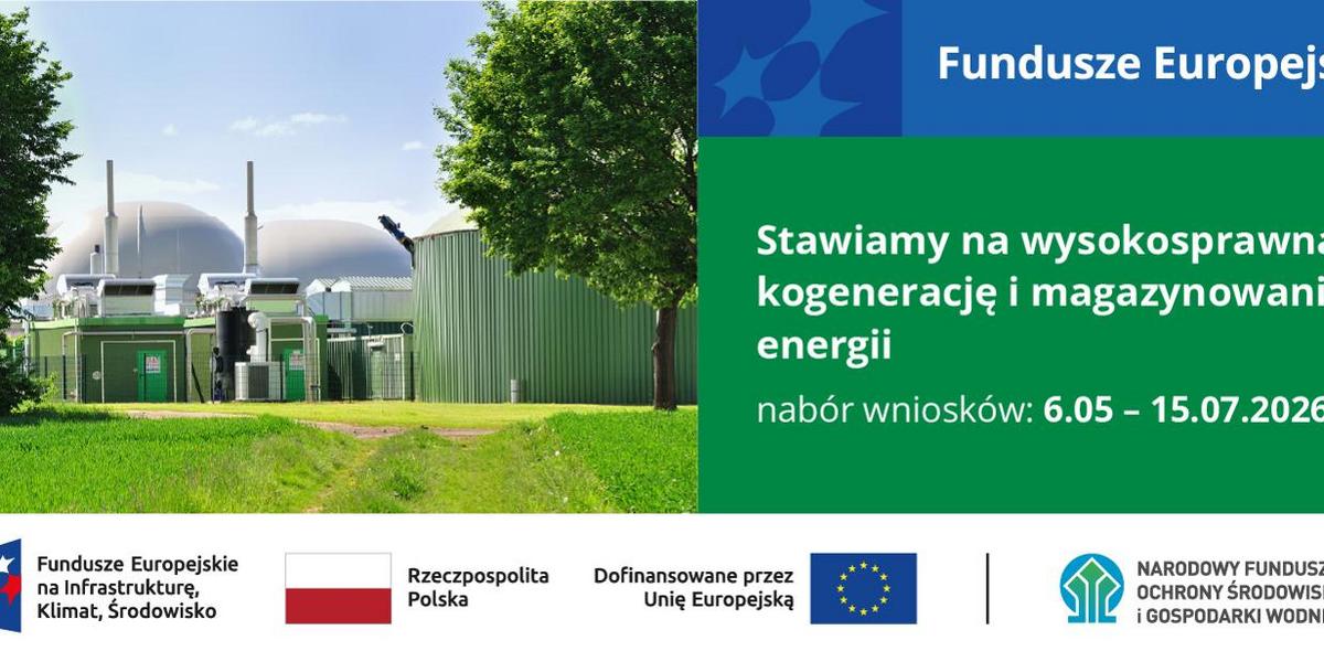 NFOŚiGW zaprasza po finansowanie inwestycji w wysokosprawną kogenerację