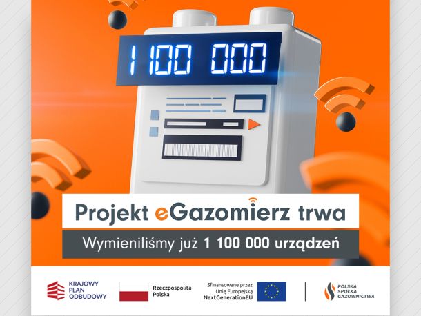Ponad 1,1 mln eGazomierzy już zamontowanych