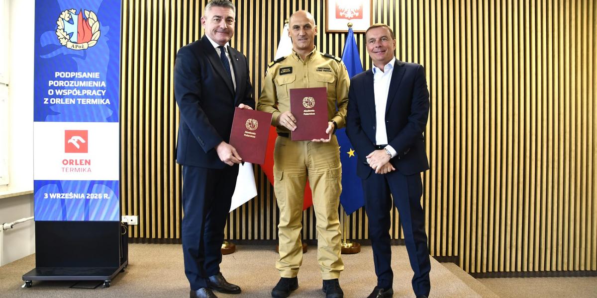 ORLEN Termika rozpoczyna współpracę z Akademią Pożarniczą